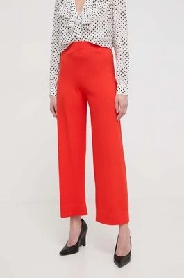 Zdjęcie produktu Liviana Conti spodnie damskie kolor pomarańczowy szerokie high waist F4SA92
