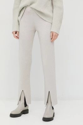 Zdjęcie produktu Liviana Conti spodnie damskie kolor szary proste high waist