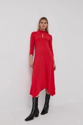 Zdjęcie produktu Liviana Conti sukienka kolor czerwony midi rozkloszowana