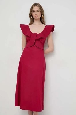 Zdjęcie produktu Liviana Conti sukienka kolor różowy midi rozkloszowana L4SK41