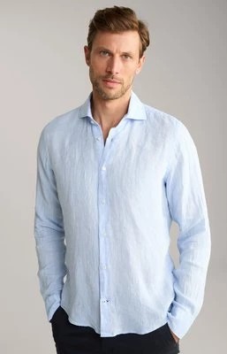 Zdjęcie produktu Lniana koszula Pai w kolorze jasnoniebieskim z efektem melanżu Joop