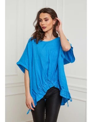 Zdjęcie produktu Joséfine Lniana koszulka "Antaly" w kolorze niebieskim rozmiar: L