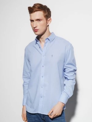 Zdjęcie produktu Lniana niebieska koszula męska OCHNIK