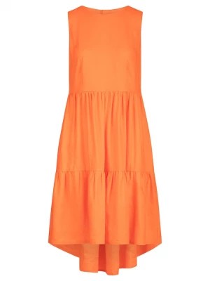 Zdjęcie produktu mint & mia Lniana sukienka w kolorze pomarańczowym rozmiar: 42