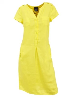 Zdjęcie produktu Heine Lniana sukienka w kolorze żółtym rozmiar: 40