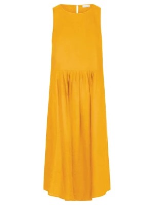Zdjęcie produktu mint & mia Lniana sukienka w kolorze żółtym rozmiar: 38