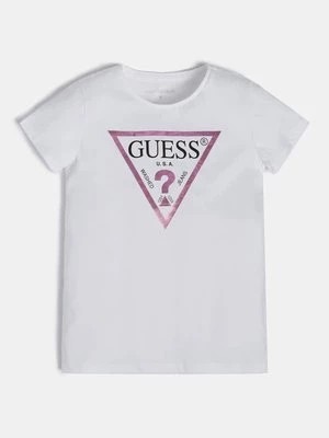 Zdjęcie produktu Logo Z Laminowanym Trójkątnym Logo Guess Kids