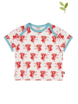 Zdjęcie produktu loud + proud Koszulka w kolorze biało-czerwonym rozmiar: 110/116
