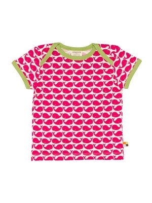 Zdjęcie produktu loud + proud Koszulka w kolorze różowo-białym rozmiar: 74/80