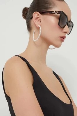 Zdjęcie produktu Love Moschino okulary przeciwsłoneczne damskie kolor brązowy MOL067/S