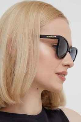 Zdjęcie produktu Love Moschino okulary przeciwsłoneczne damskie kolor czarny MOL072/S