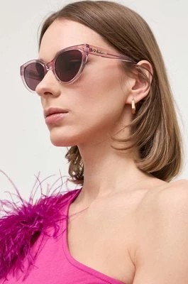 Zdjęcie produktu Love Moschino okulary przeciwsłoneczne damskie kolor różowy