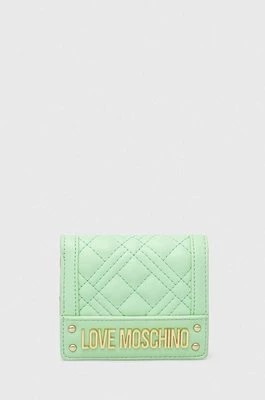 Zdjęcie produktu Love Moschino portfel damski kolor turkusowy
