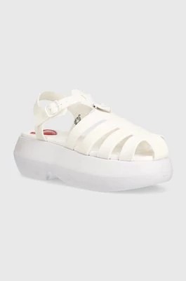 Zdjęcie produktu Love Moschino sandały damskie kolor biały na platformie JA16247I0II38100