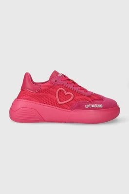 Zdjęcie produktu Love Moschino sneakersy kolor różowy JA15415G1IIY960B