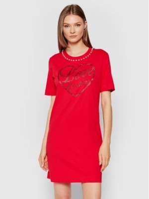 Zdjęcie produktu LOVE MOSCHINO Sukienka codzienna W5A0222M 3517 Czerwony Regular Fit