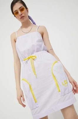 Zdjęcie produktu Love Moschino sukienka kolor fioletowy mini prosta