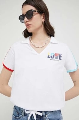 Zdjęcie produktu Love Moschino t-shirt damski kolor biały