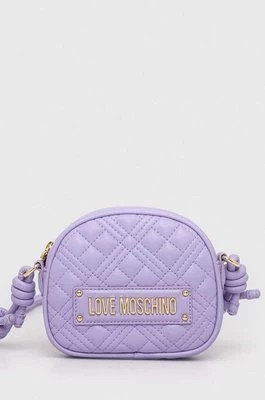 Zdjęcie produktu Love Moschino torebka kolor fioletowy