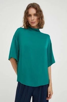 Zdjęcie produktu Lovechild bluzka damska kolor zielony gładka