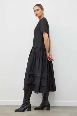 Zdjęcie produktu Lovechild sukienka kolor czarny midi rozkloszowana 8004168