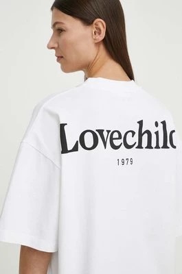 Zdjęcie produktu Lovechild t-shirt bawełniany damski kolor biały 24-2-505-2000