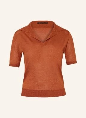 Zdjęcie produktu Luisa Cerano Koszulka Polo Z Dzianiny Z Błyszczącą Przędzą orange