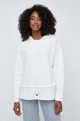 Zdjęcie produktu Luisa Spagnoli bluza BELLINA damska kolor biały z kapturem z aplikacją 540999