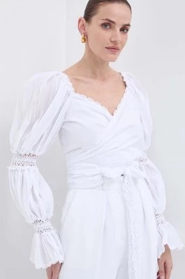 Zdjęcie produktu Luisa Spagnoli koszula RUNWAY COLLECTION damska kolor biały slim 541165