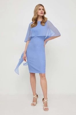 Zdjęcie produktu Luisa Spagnoli sukienka jedwabna kolor niebieski mini prosta