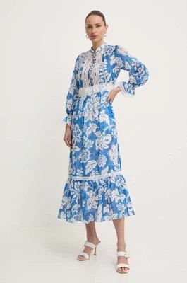 Zdjęcie produktu Luisa Spagnoli sukienka PRONUNCIA kolor niebieski maxi rozkloszowana 540726