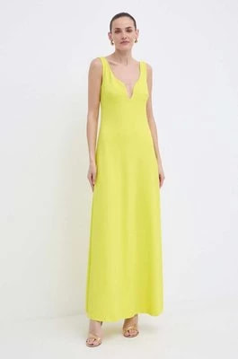 Zdjęcie produktu Luisa Spagnoli sukienka RUNWAY COLLECTION kolor żółty maxi rozkloszowana 541117