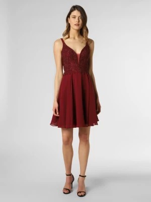 Zdjęcie produktu Luxuar Fashion Damska sukienka wieczorowa Kobiety Szyfon czerwony jednolity,