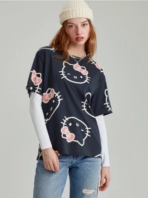 Zdjęcie produktu Luźna koszulka z Hello Kitty grafitowa House