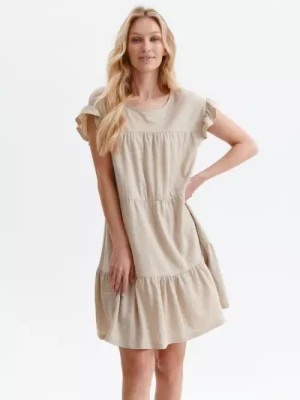 Zdjęcie produktu Luźna sukienka damska z marszczeniami TOP SECRET