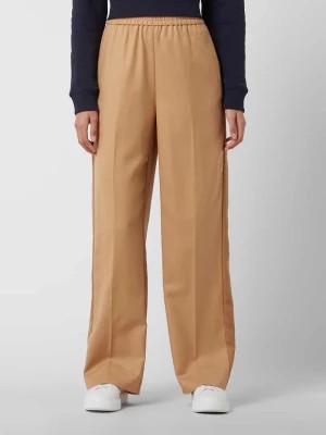 Zdjęcie produktu Luźne spodnie o kroju straight fit z mieszanki wełny Gant