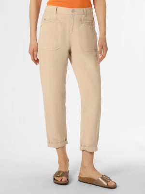 Zdjęcie produktu MAC Spodnie z dodatkiem lnu Kobiety Bawełna beżowy jednolity,