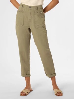 Zdjęcie produktu MAC Spodnie z dodatkiem lnu Kobiety Bawełna zielony jednolity,