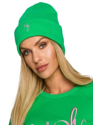 Zdjęcie produktu made of emotion Czapka beanie w kolorze zielonym rozmiar: onesize