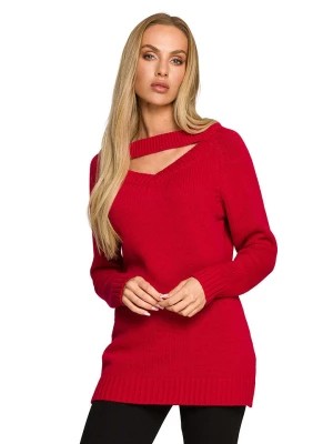 Zdjęcie produktu made of emotion Sweter w kolorze czerwonym rozmiar: L/XL