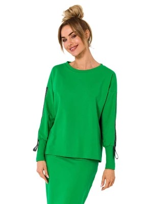 Zdjęcie produktu made of emotion Sweter w kolorze zielonym rozmiar: L