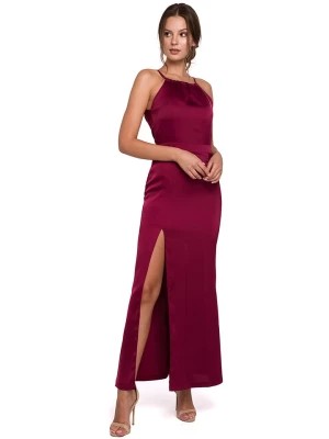Zdjęcie produktu Makover Sukienka w kolorze bordowym rozmiar: L