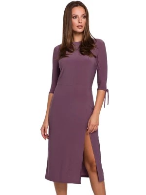 Zdjęcie produktu Makover Sukienka w kolorze ciemnofioletowym rozmiar: S