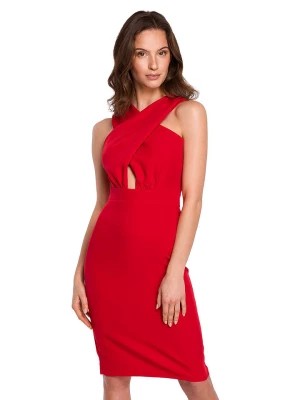 Zdjęcie produktu Makover Sukienka w kolorze czerwonym rozmiar: XL