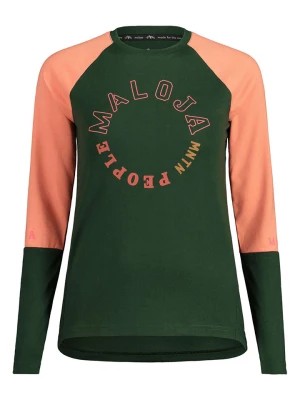 Zdjęcie produktu Maloja Koszulka funkcyjna "DiamondM" w kolorze zielono-pomarańczowym rozmiar: L