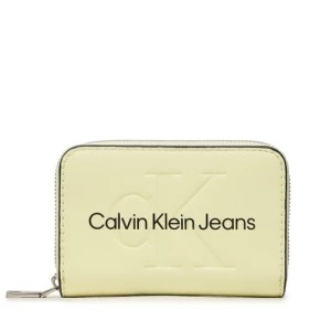 Zdjęcie produktu Mały Portfel Damski Calvin Klein Jeans Sculpted Med Zip Around Mono K60K607229 Zielony