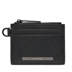 Zdjęcie produktu Mały Portfel Męski Calvin Klein Modern Bar Cardholder 4Cc W/Zip K50K511670 Ck Black Saffiano BEH