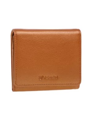 Zdjęcie produktu Mały skórzany damski portfel VALENTINI METALLIC 123 miedziany