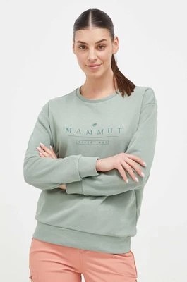 Zdjęcie produktu Mammut bluza Core ML Logo damska kolor zielony z nadrukiem