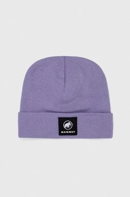Zdjęcie produktu Mammut czapka Fedoz kolor fioletowy z cienkiej dzianiny
